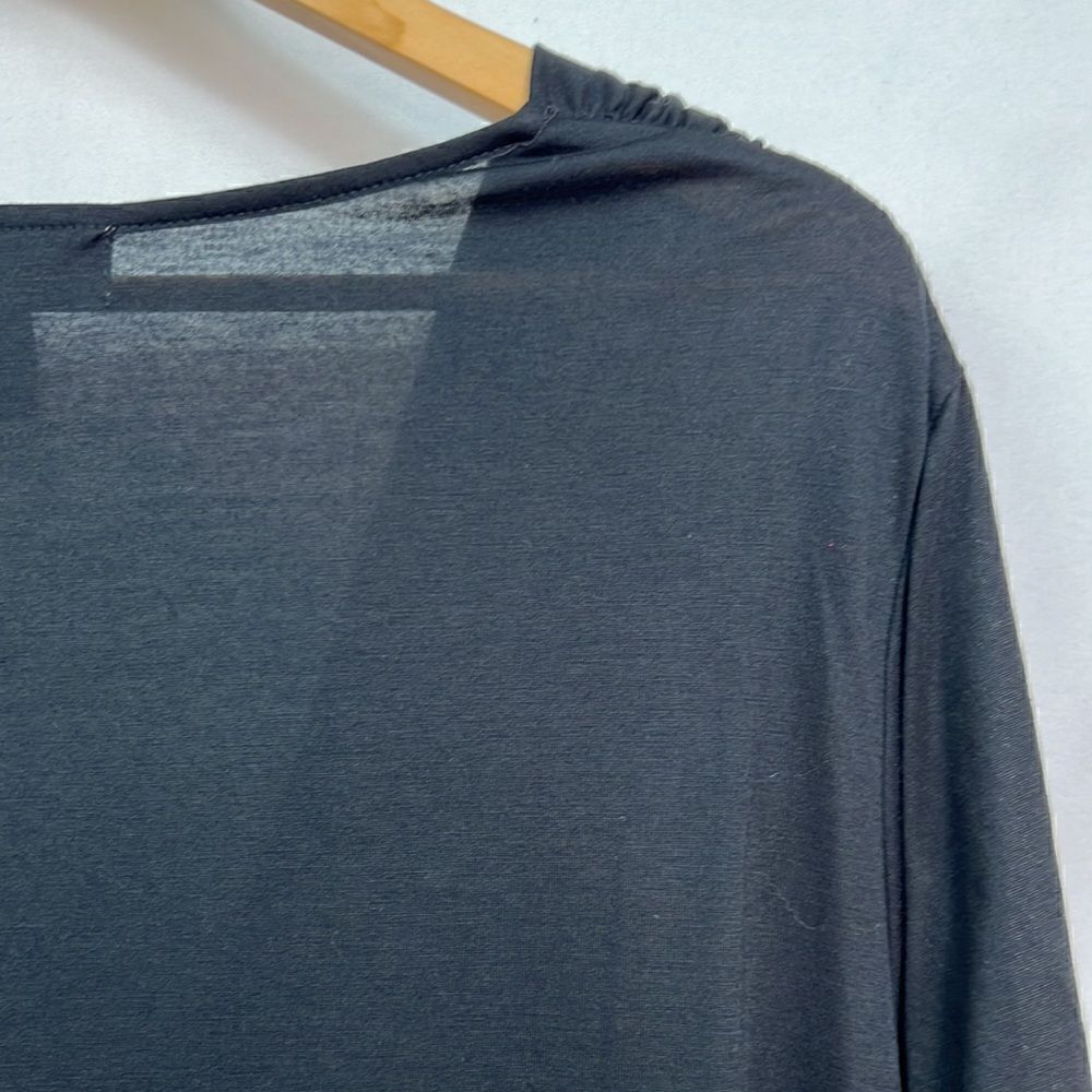 Theme cowl neck Black long sleeve knit top size 3X NWT - Picture 7 of 10